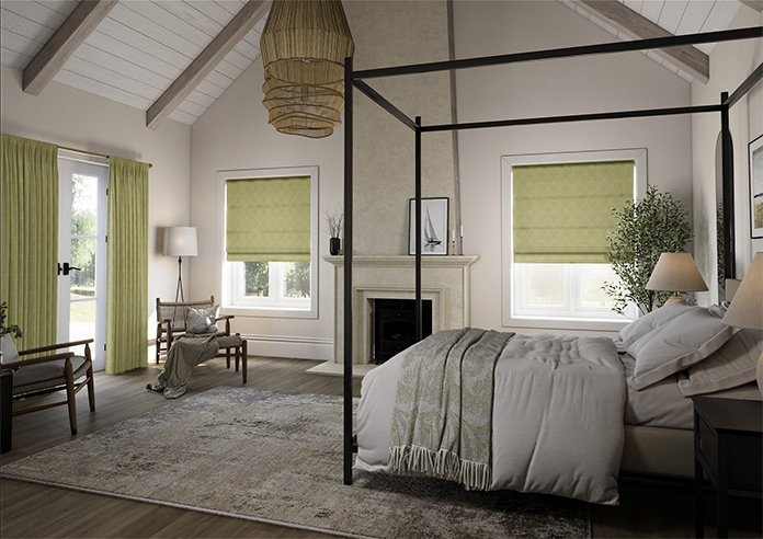Boudoir, Olive - Roman Blind - Image 7